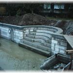 Römische Treppe im Rohbau